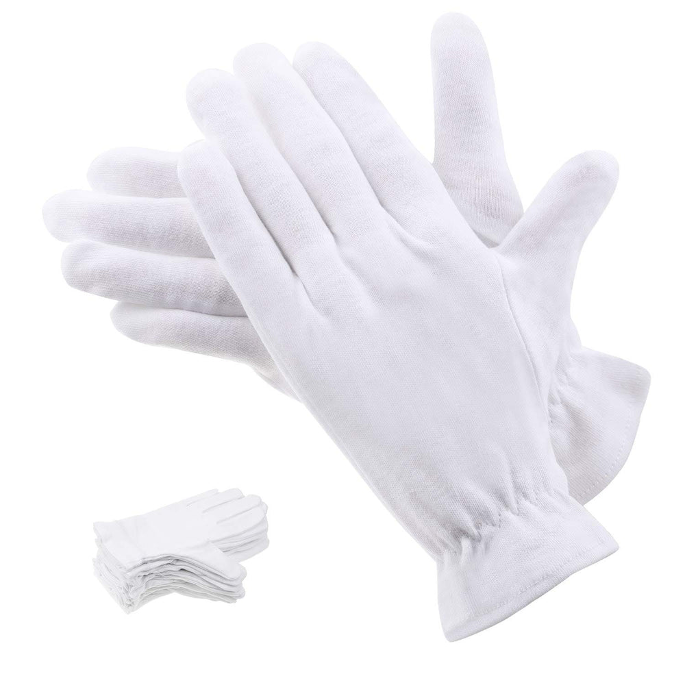 Selizo 100% cotton gloves packaging closeup breathable fabric for comfortable wear