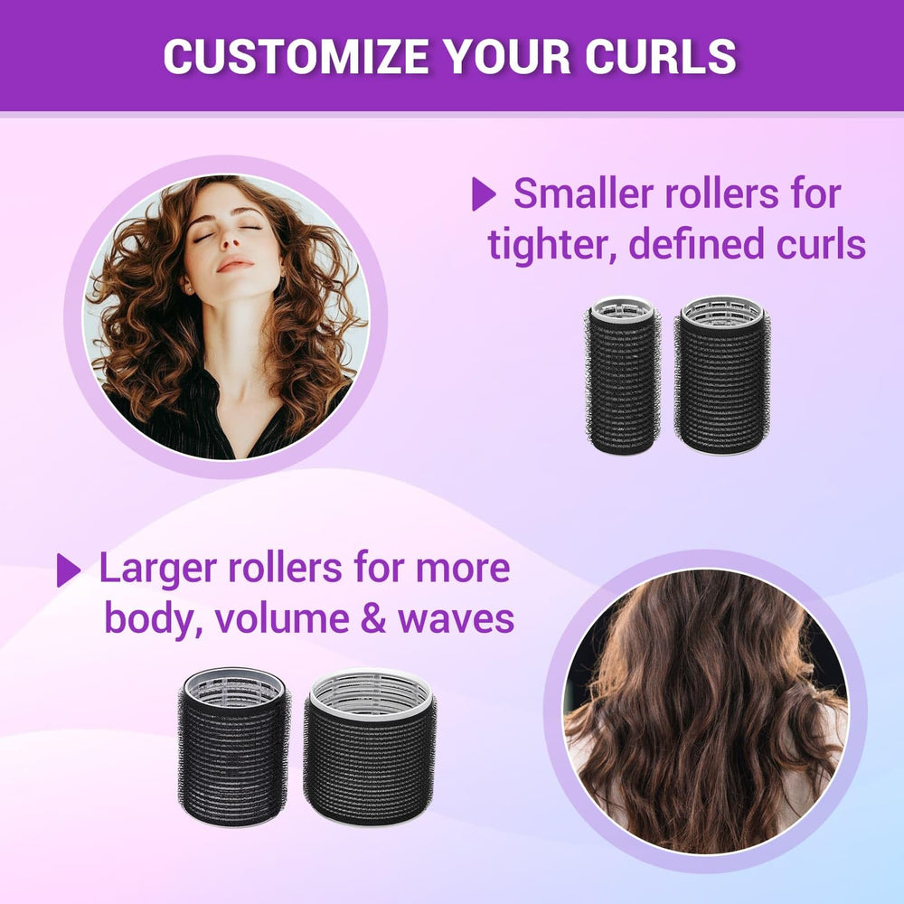 Selizo comb included for detangling before winding around rollers.