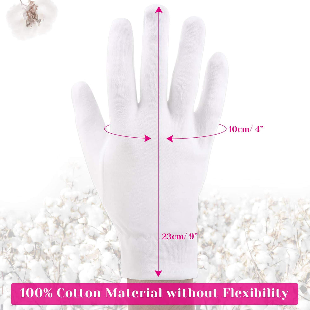 Selizo cotton gloves with creams supports cream absorption and moisture