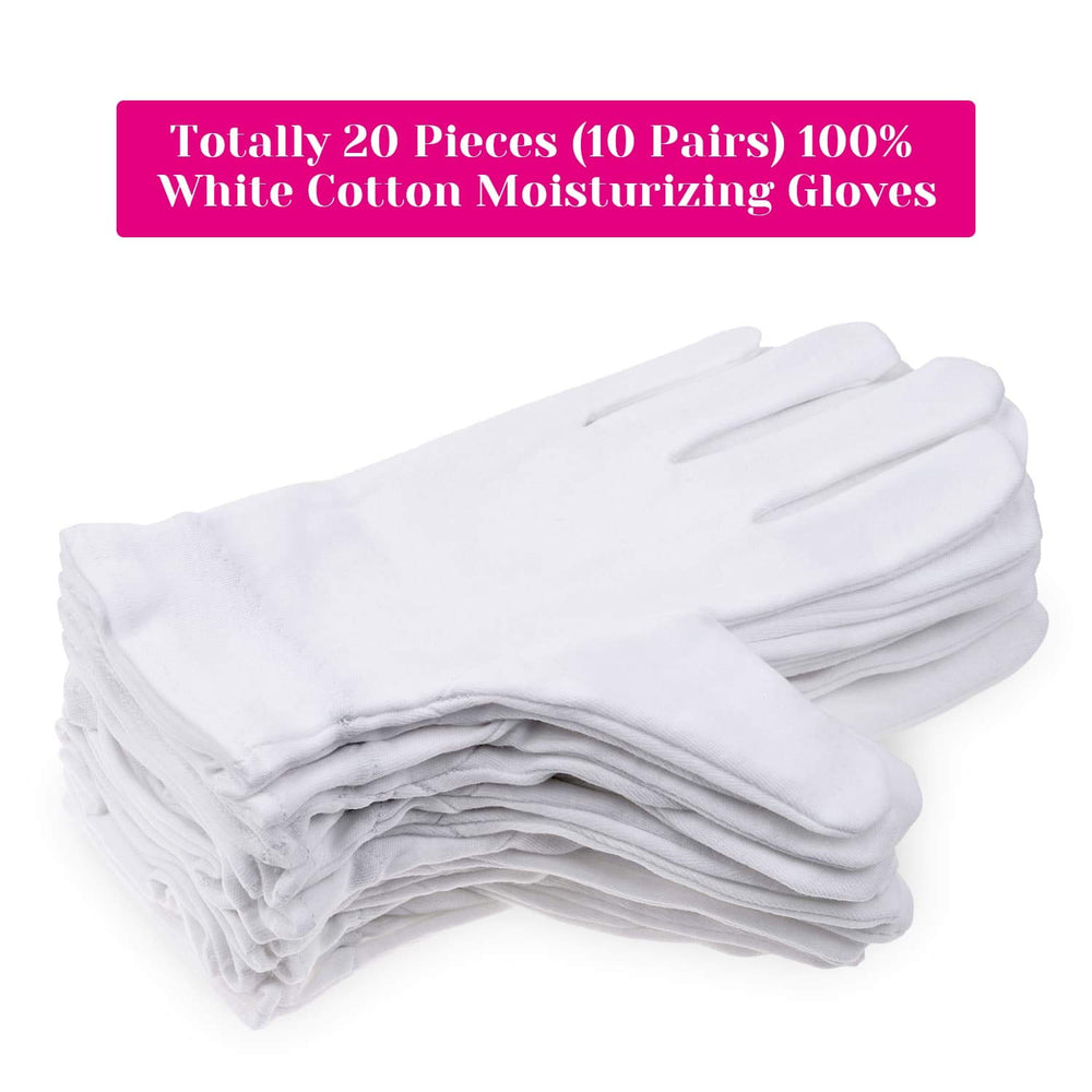 Selizo cotton gloves wristband closeup elastic fit prevents slipping