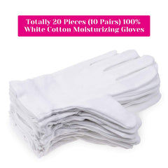Selizo cotton gloves wristband closeup elastic fit prevents slipping
