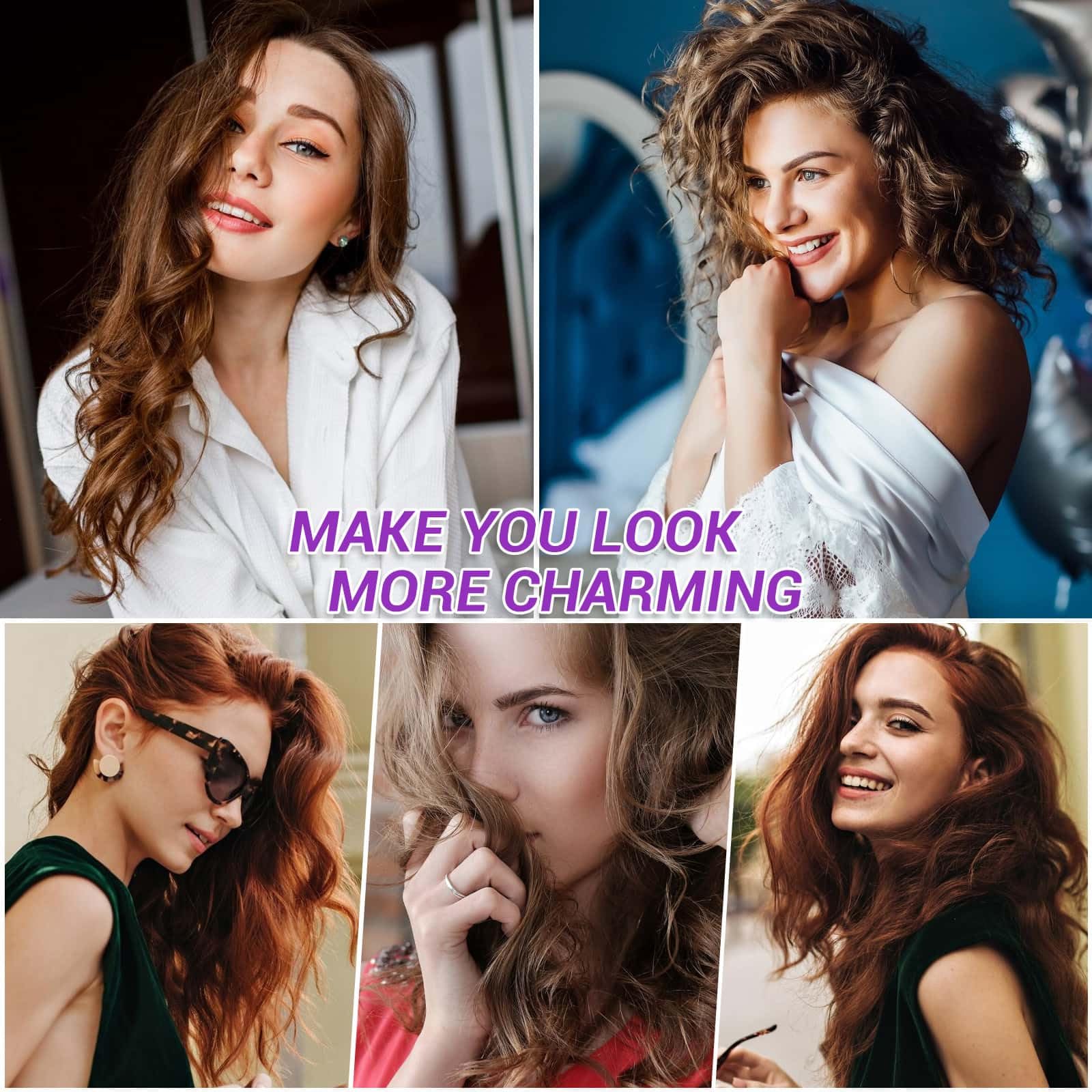 Selizo curls preview showing volume and lift.