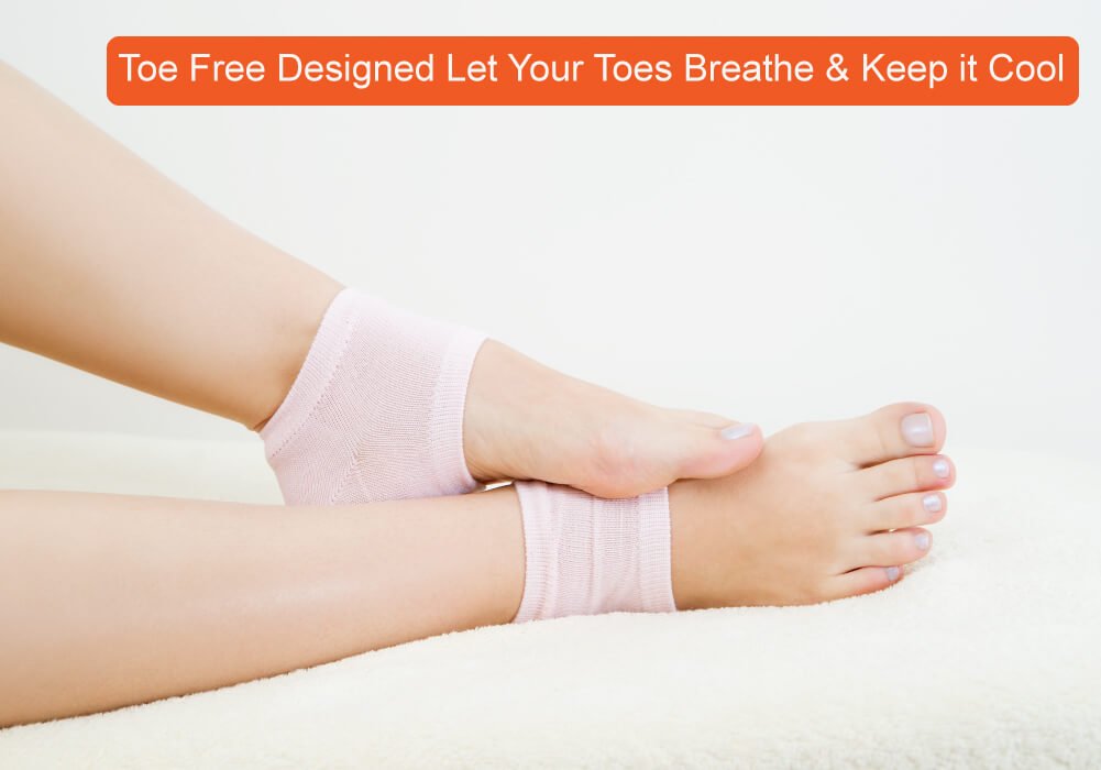 Selizo gel heel socks grey — versatile color for everyday wear and moisture.