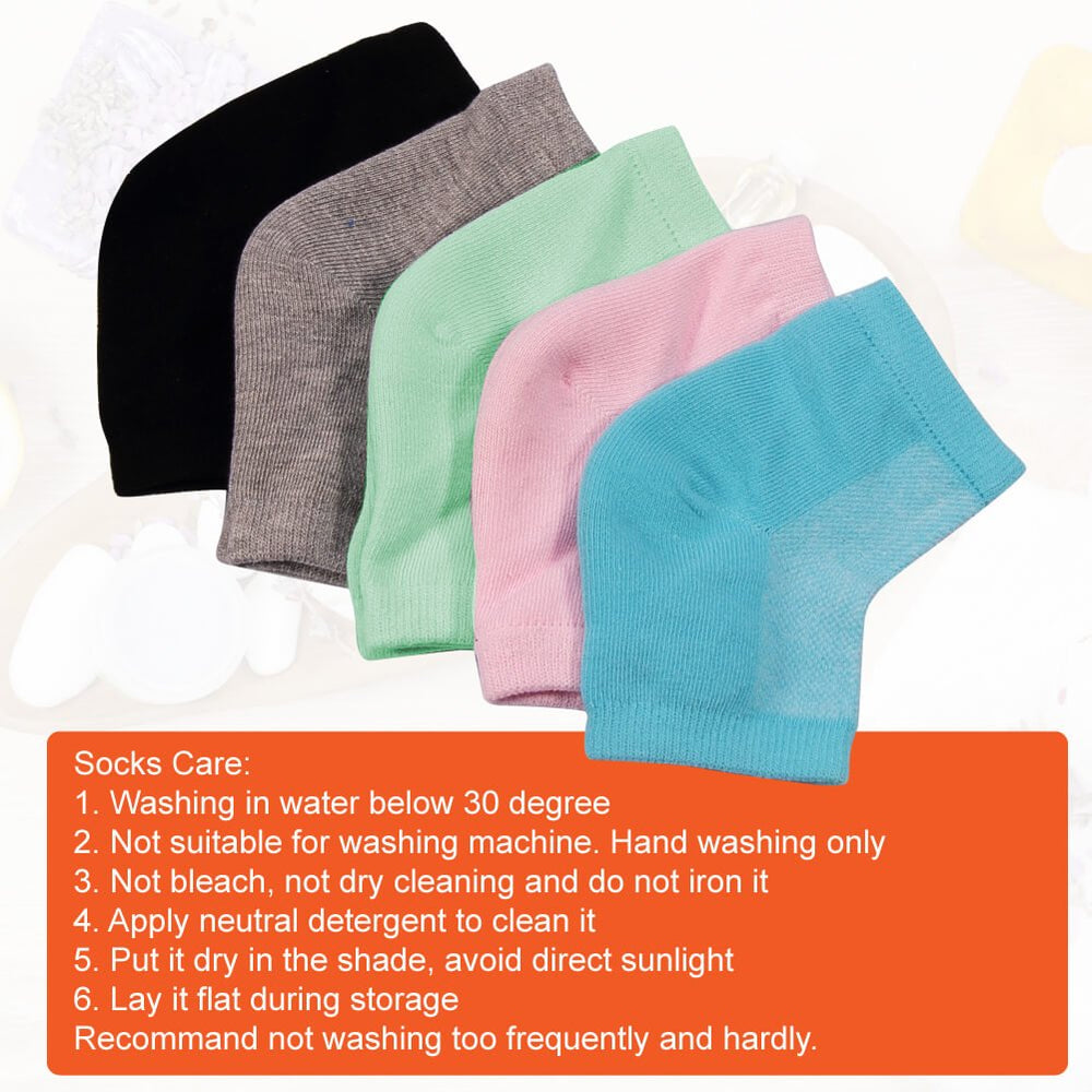 Selizo gel heel socks pink — soft breathable fit enhancing comfort at home.
