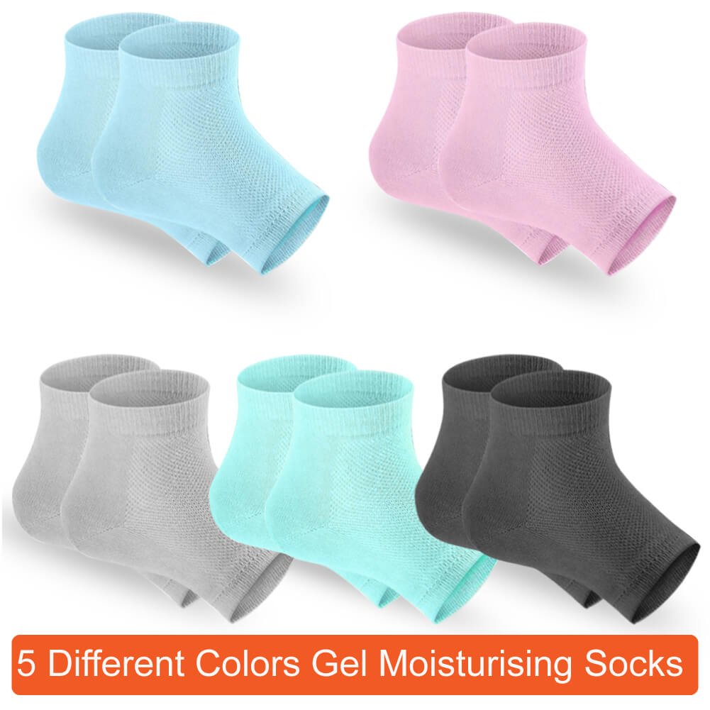 Selizo gel heel socks soft cotton blend — breathable comfort for prolonged wear.