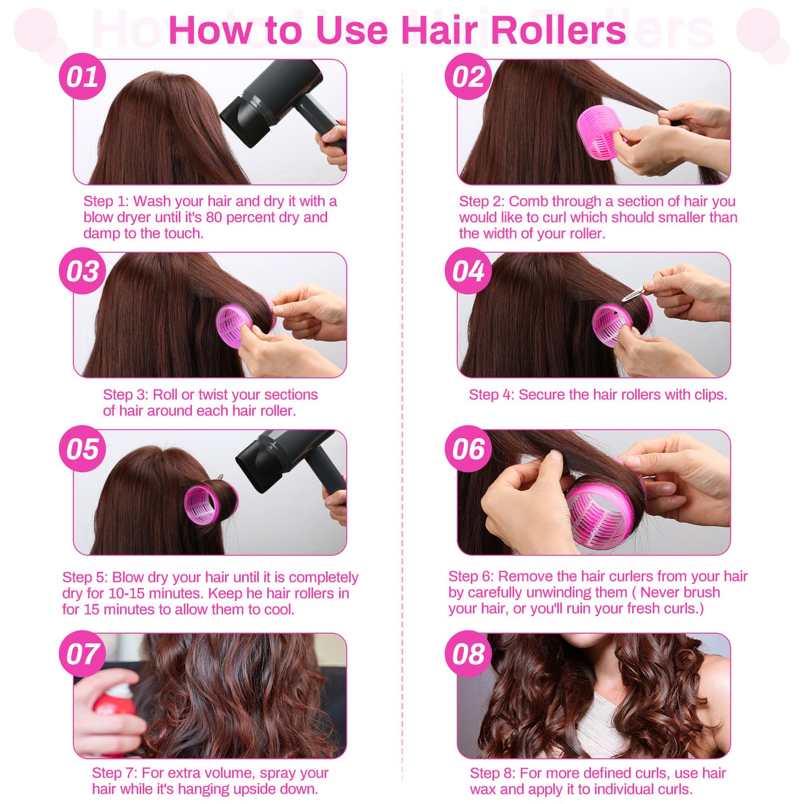 Selizo hair clip set with 12 pieces keeps curls secure during styling