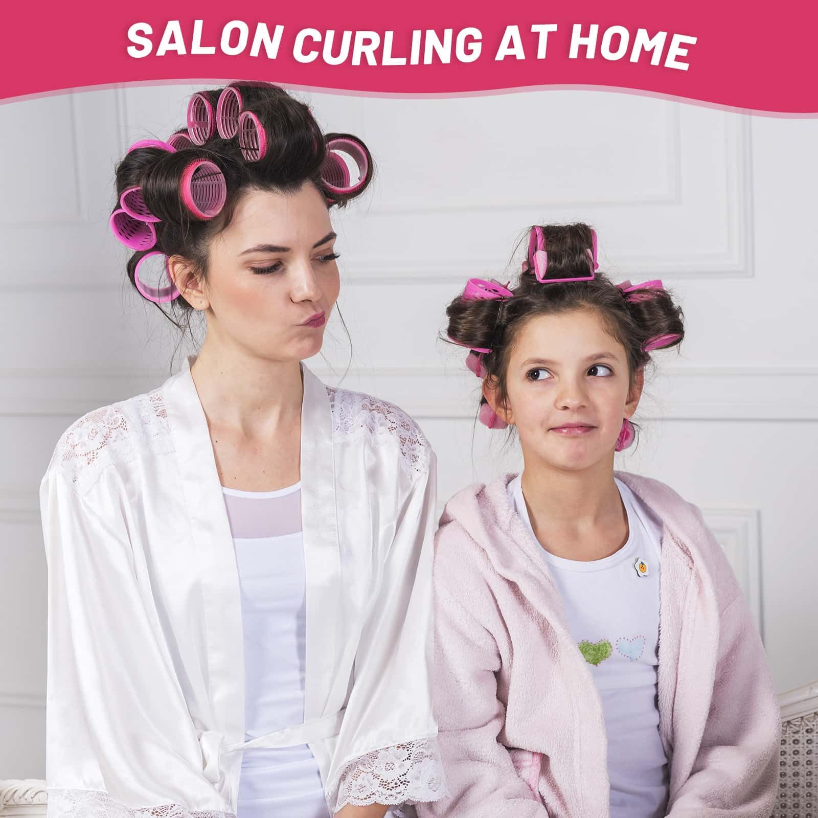 Selizo jumbo rollers inside clips view shows 12 grip clips for secure styling