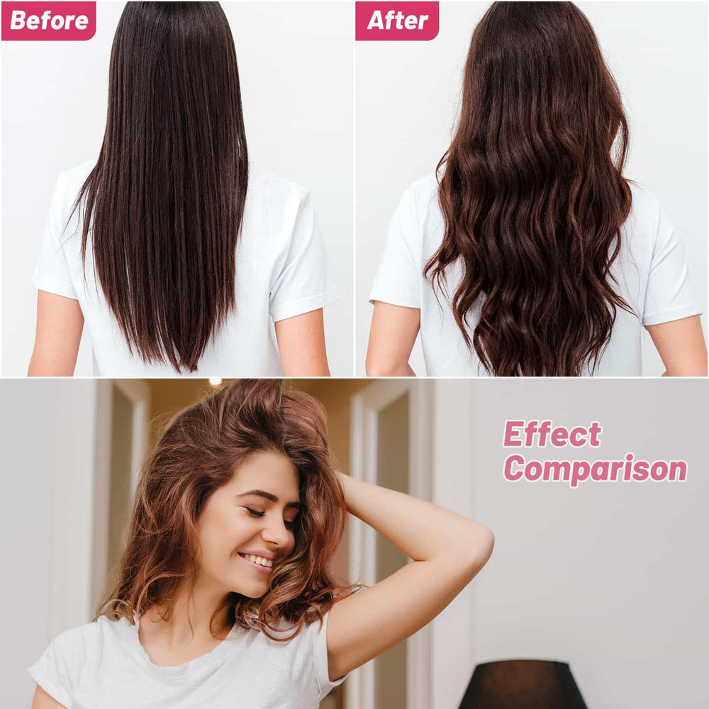 Selizo long hair voluminous curls demo using jumbo rollers