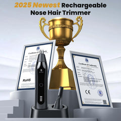Selouj nose-ear-trimmer-power-motor shows 13,000 RPM efficiency for fast trimming.