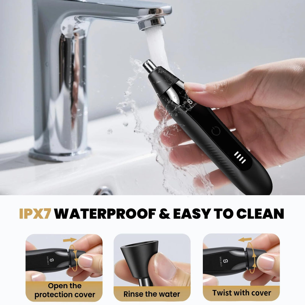 Selouj quiet-operation-trimmer offers discreet grooming in quiet settings.