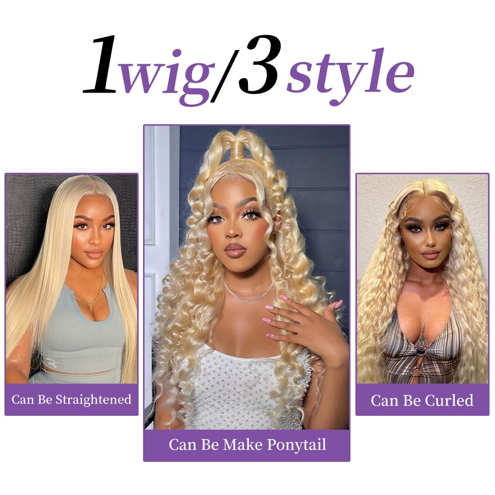 SEMANK 613 lace-front wig packaging includes care tips for longevity.