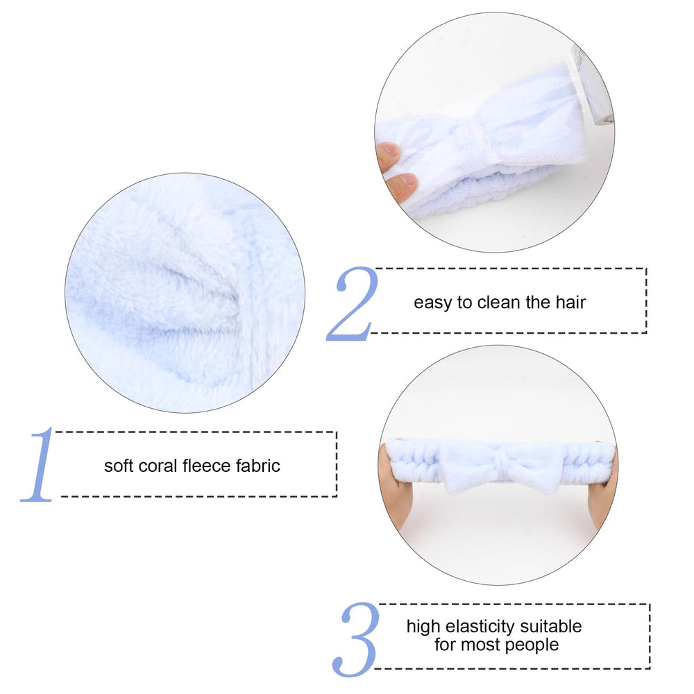 Semato bridesmaid blue spa headbands for coordinated wedding party styling