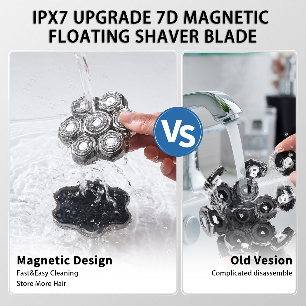 Seminhoof 7msilver magnetic replacement head assembly with quick-connect alignment for fast swaps