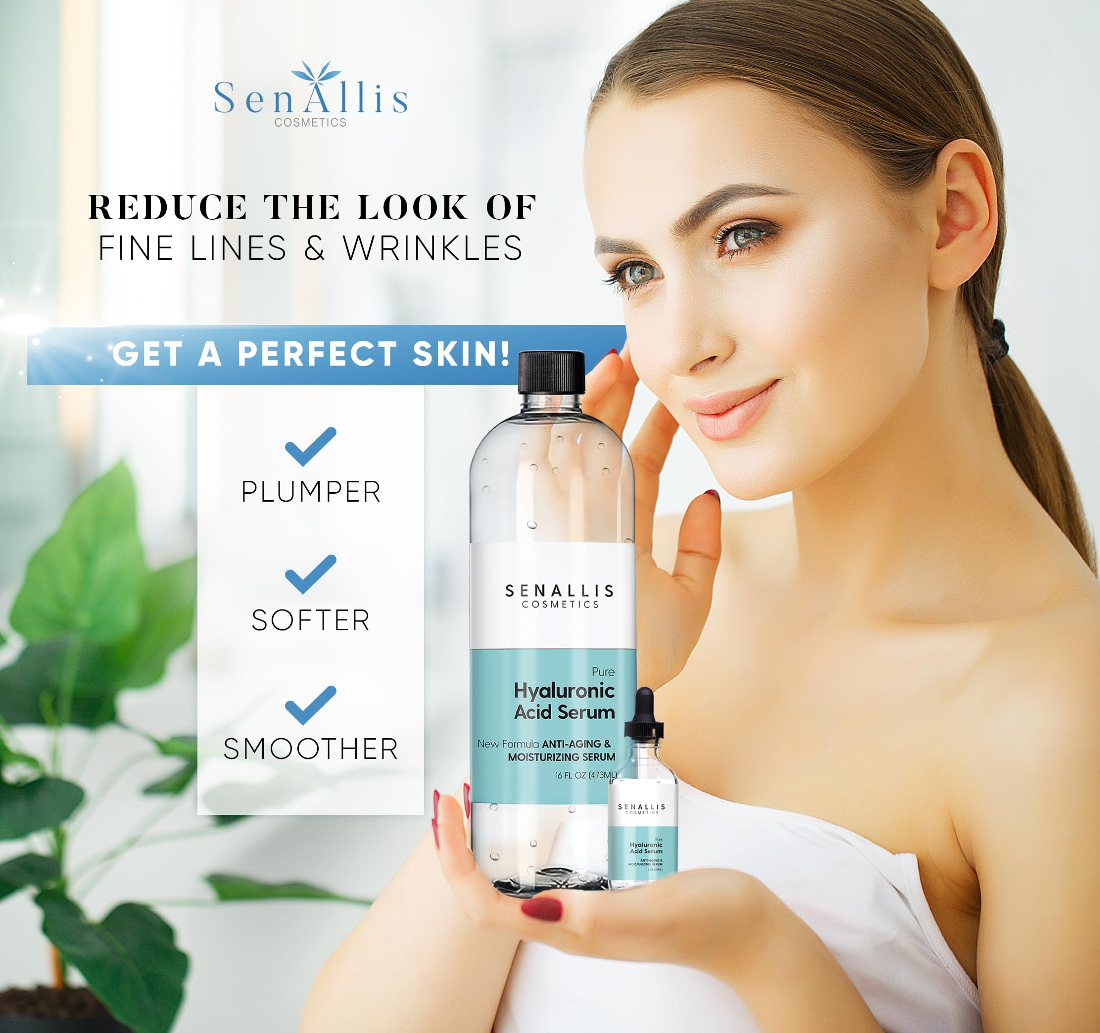 SenAllis Hyaluronic Acid Serum plastic packaging protecting product integrity during shipping.