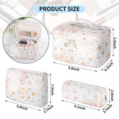 Senbowe floral-pattern closeup showcases soft cotton quilted texture and vibrant design.