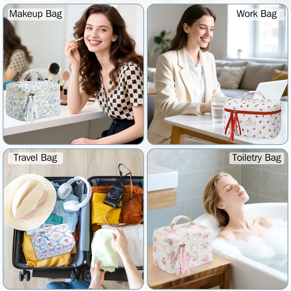 Senbowe multifunctional use as cosmetic bag, toiletry pouch, or organizer.