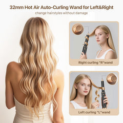 Sendowtek hot air styler set auto-wrap curlers for symmetrical curls