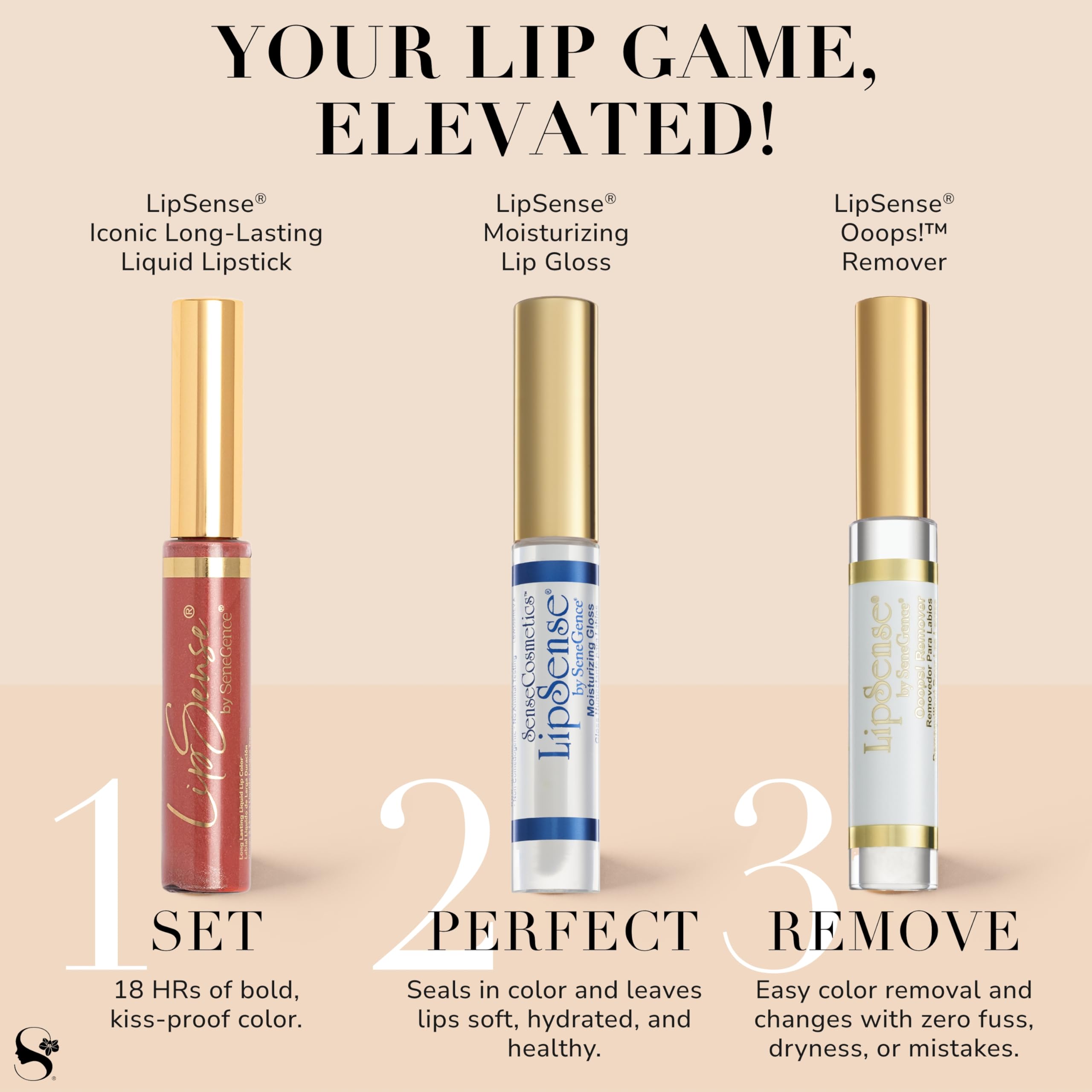 SeneGence LipSense with SenePlex nourishes lips for comfortable, nourished-feeling color