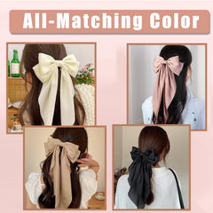 Seneeel oversized long-tail bow fashion accessory for chic hairstyles