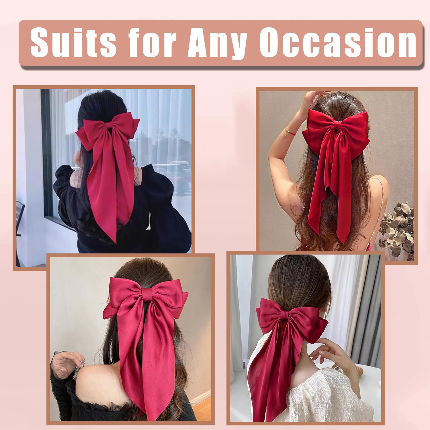 Seneeel Red Series accessory on hair styled for everyday elegance and occasions.
