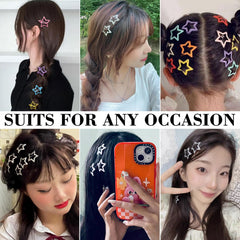 Seneeel sparkling star clip in metal adds shine and fashion detail.
