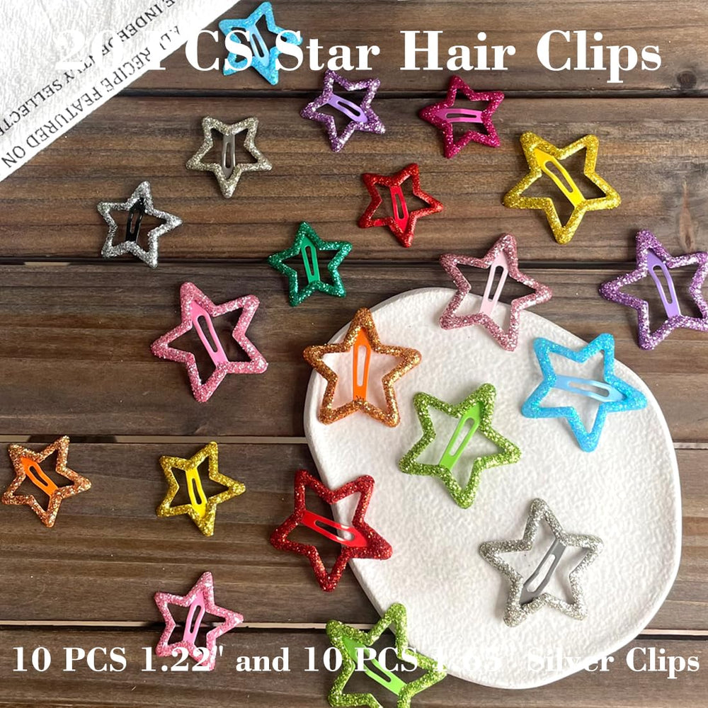 Seneeel star clip flatlay highlights versatile color options and compact design.