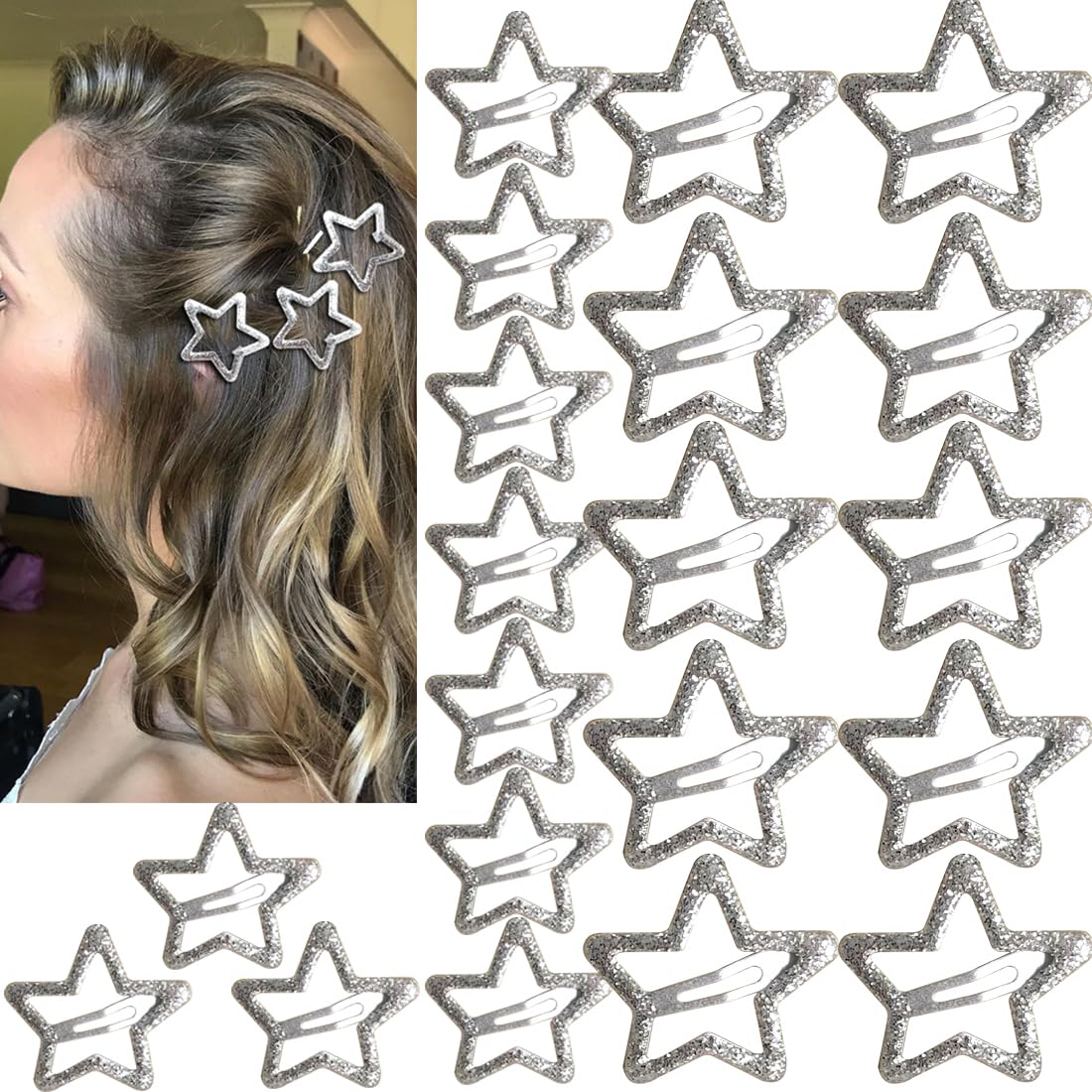 Seneeel star hair clip daily use for office and errands.