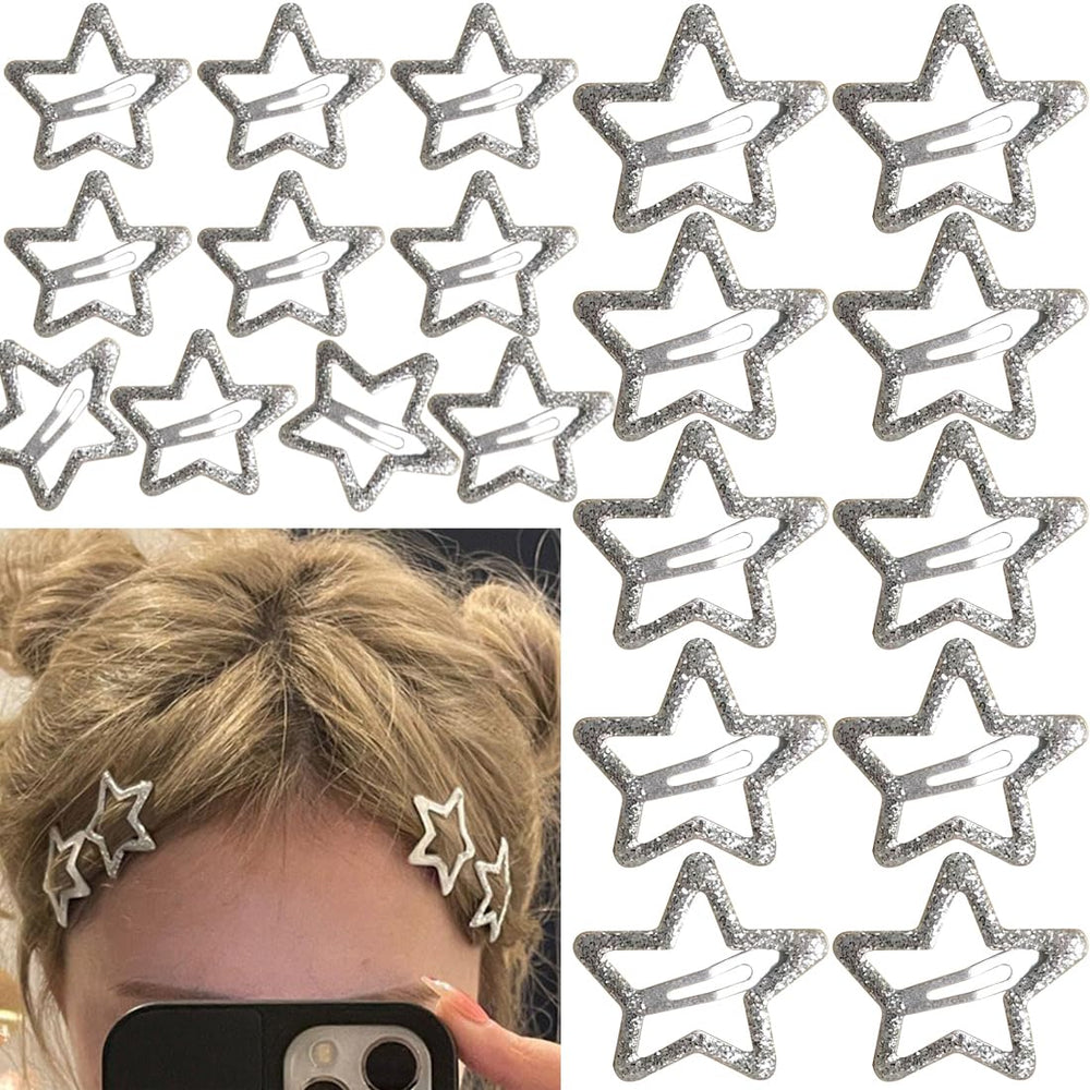 Seneeel star clip non-slip clasp keeps hair in place during workouts.