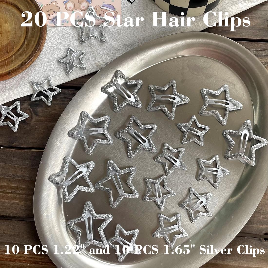 Seneeel star clip stack-and-wear demonstrates versatile styling possibilities.