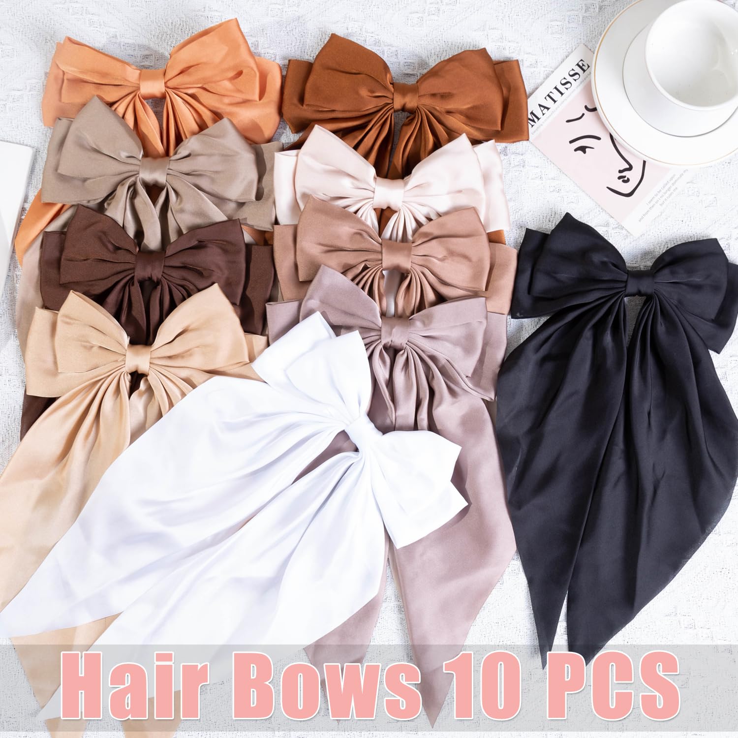 Seneeel women's gauze ribbon bow design for elegant occasions