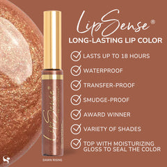 SeneGence LipSense matte finish swatch for bold, modern lips.