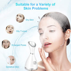 Seneryla nano mister mist demonstrates quick, breathable hydration for refreshed skin throughout the day.