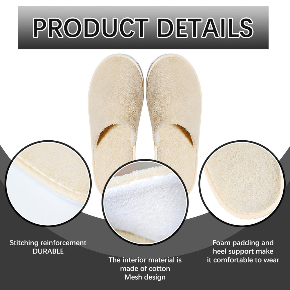 SENJUNSAFE crystal velvet upper on guest slippers, soft comfort.