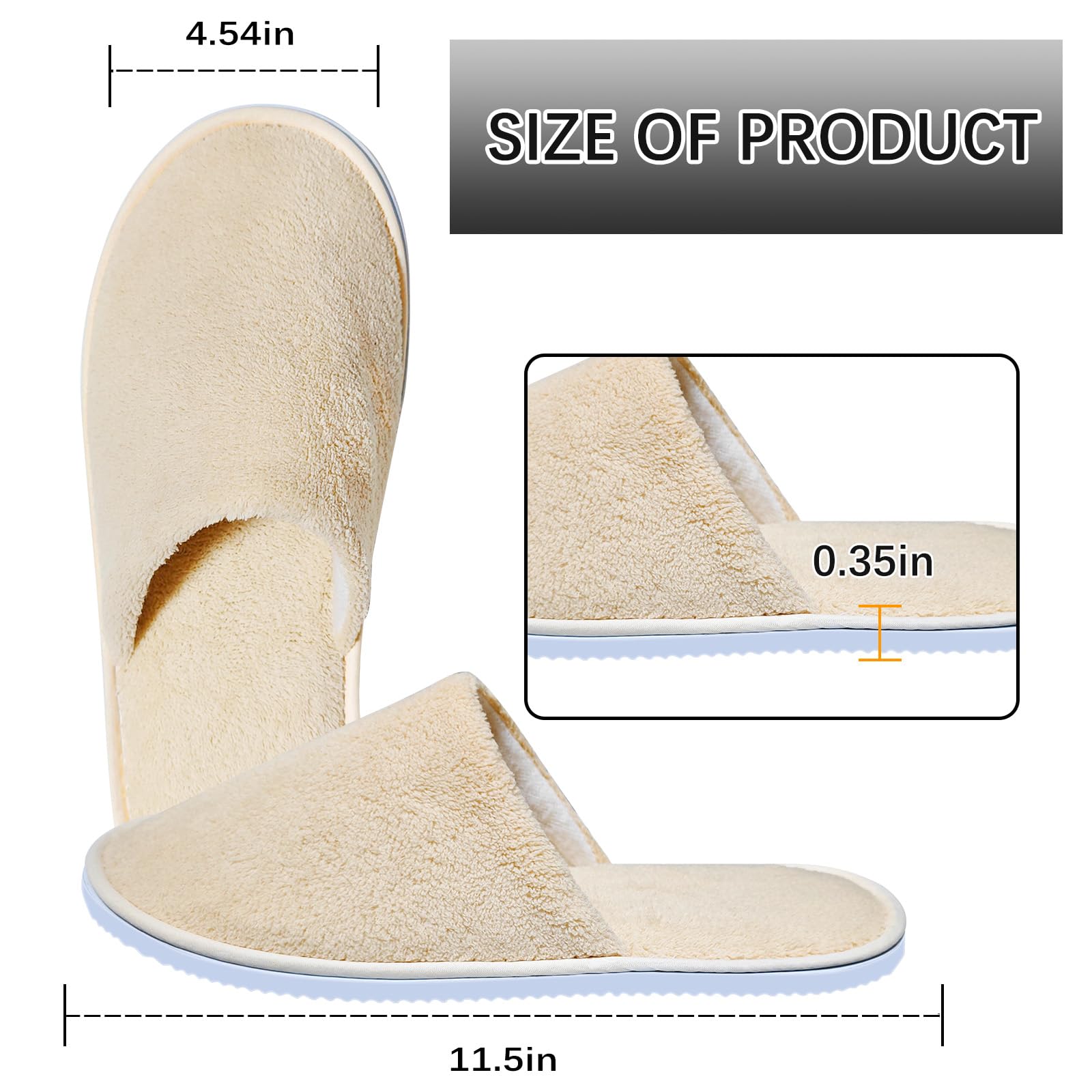 Close-up of SENJUNSAFE slippers non-slip EVA sole for bathroom safety.