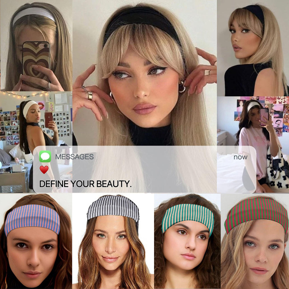 SENMAY fabric-washable headband demonstrating easy cleaning and long-lasting color.
