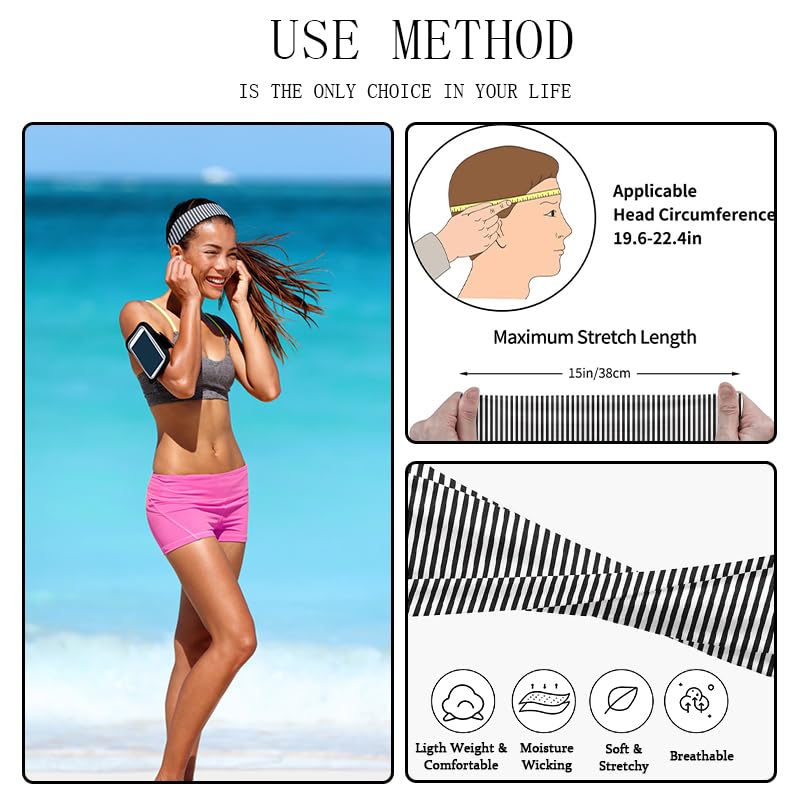 SENMAY striped headbands gift-ready packaging suitable for gifting.