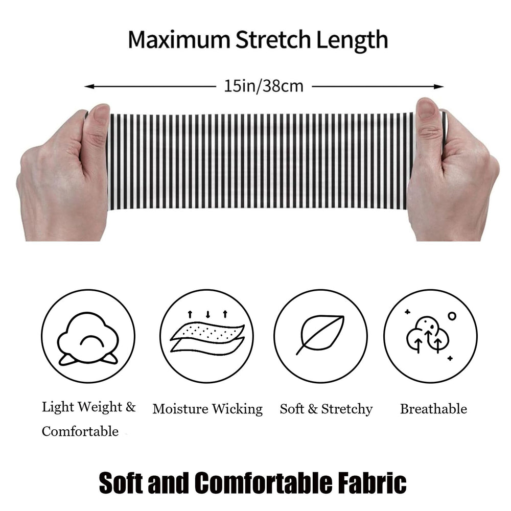 SENMAY women yoga headband in use during stretches and runs.