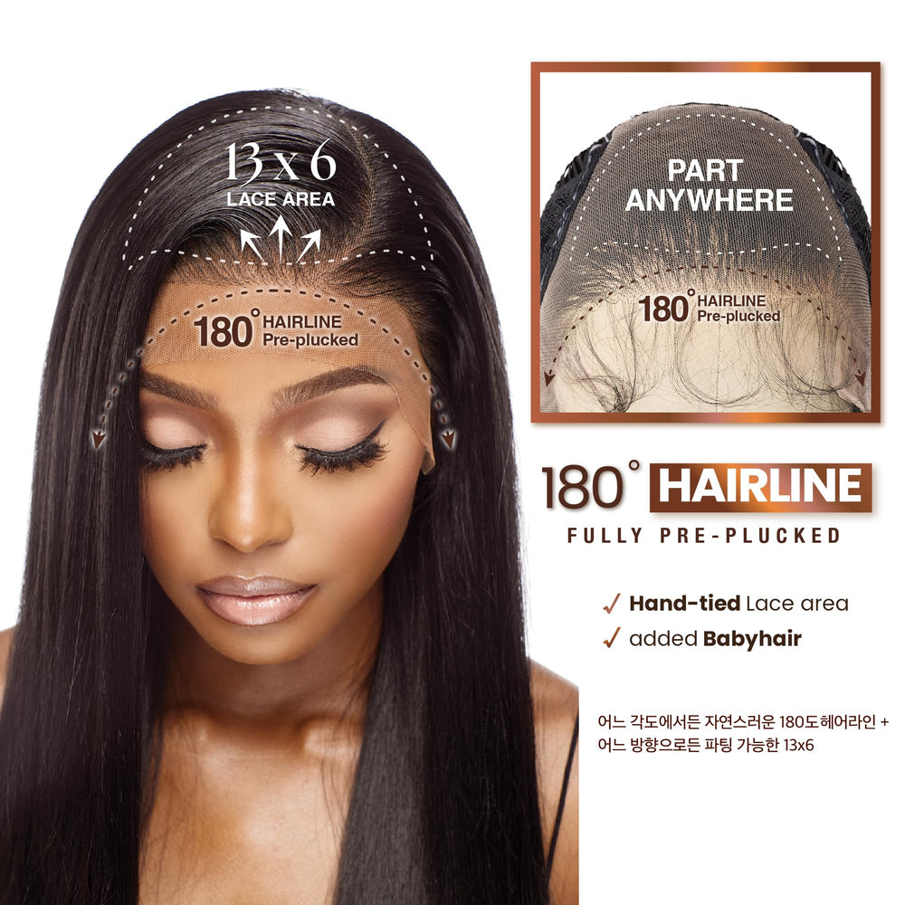 Sensationnel Bare Lace 13x6 frontal lace malla transpirable para mayor comodidad.