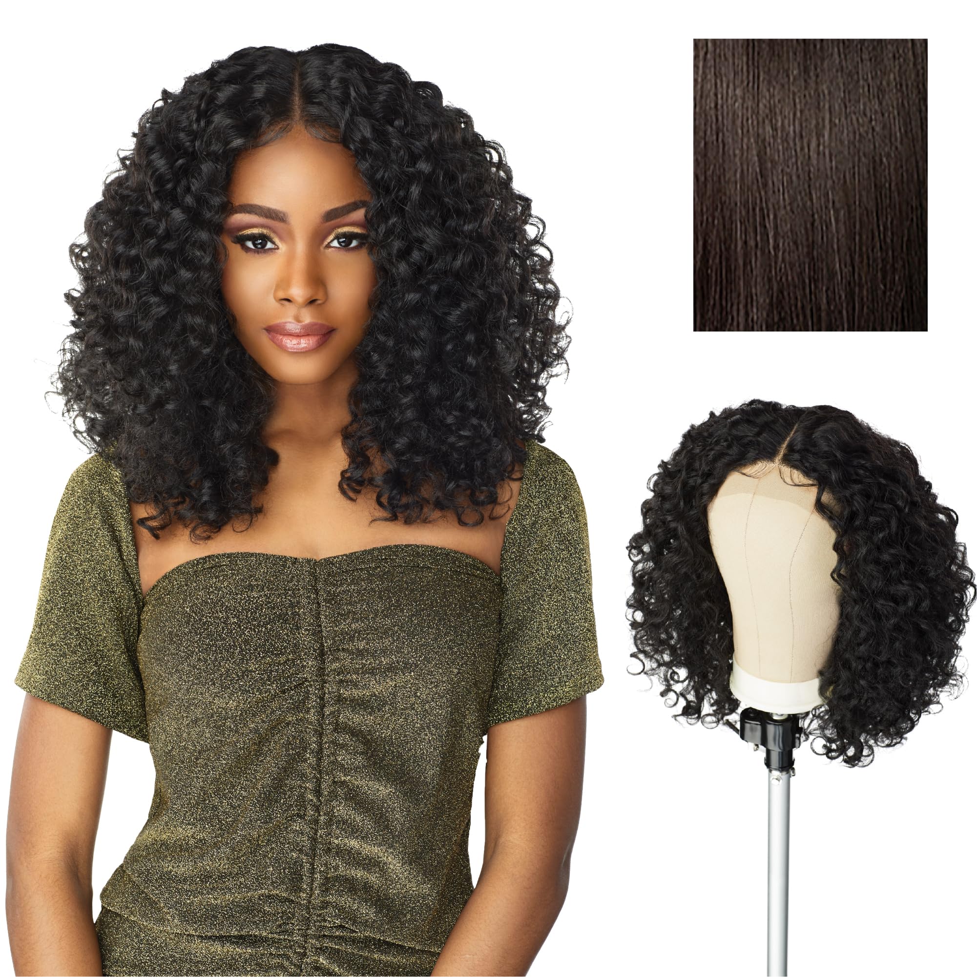 Sensationnel Butta Lace Wigs unit 5 front view with natural density for everyday styling