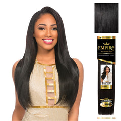 Sensationnel Empire Yaki 12in jetblack bundle for easy sew-in and natural movement.