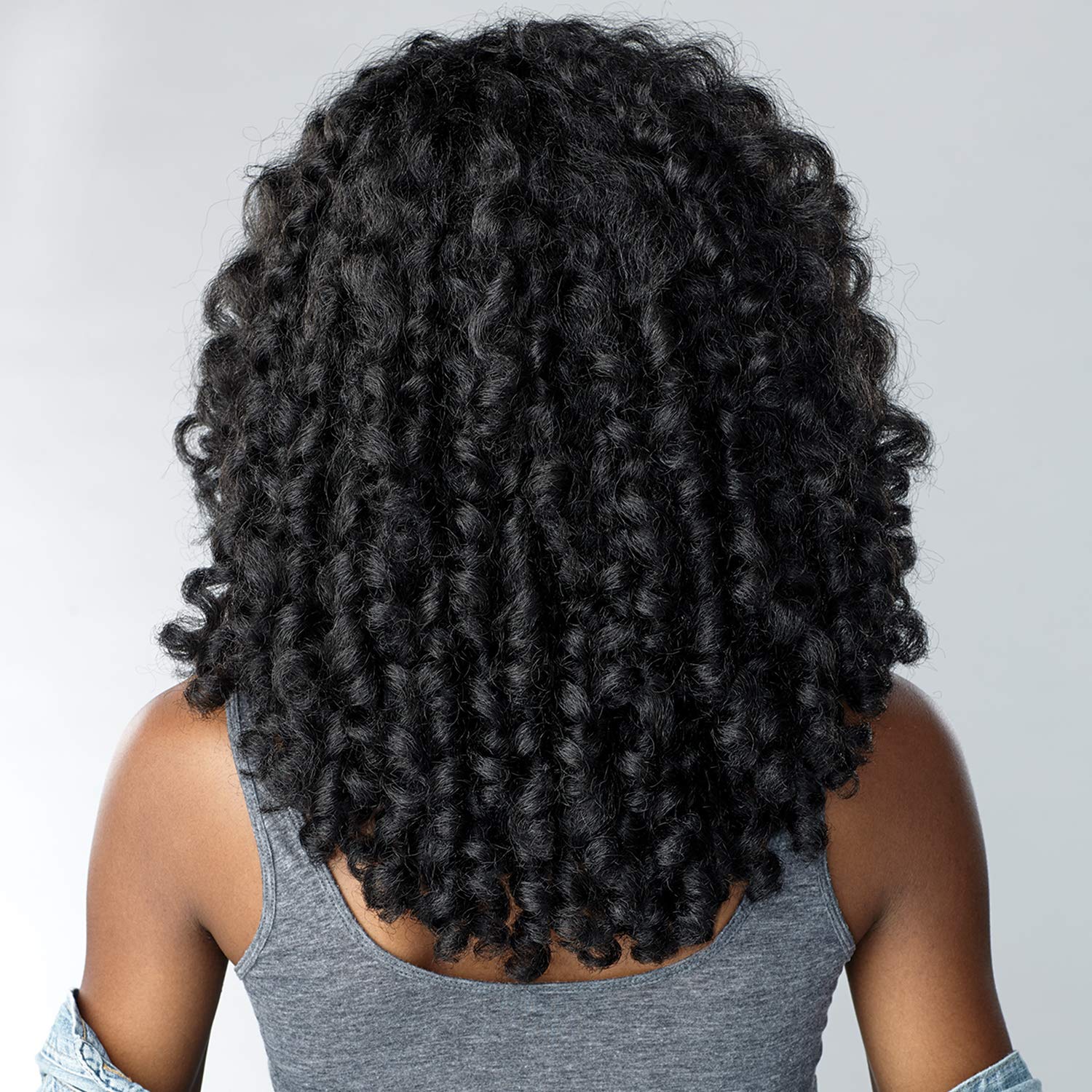 Sensationnel Half Wig Money Maker 1B color 1B showcases off black shade.