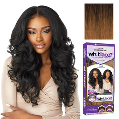 Sensationnel What Lace 13x6 wig front view showing natural parting