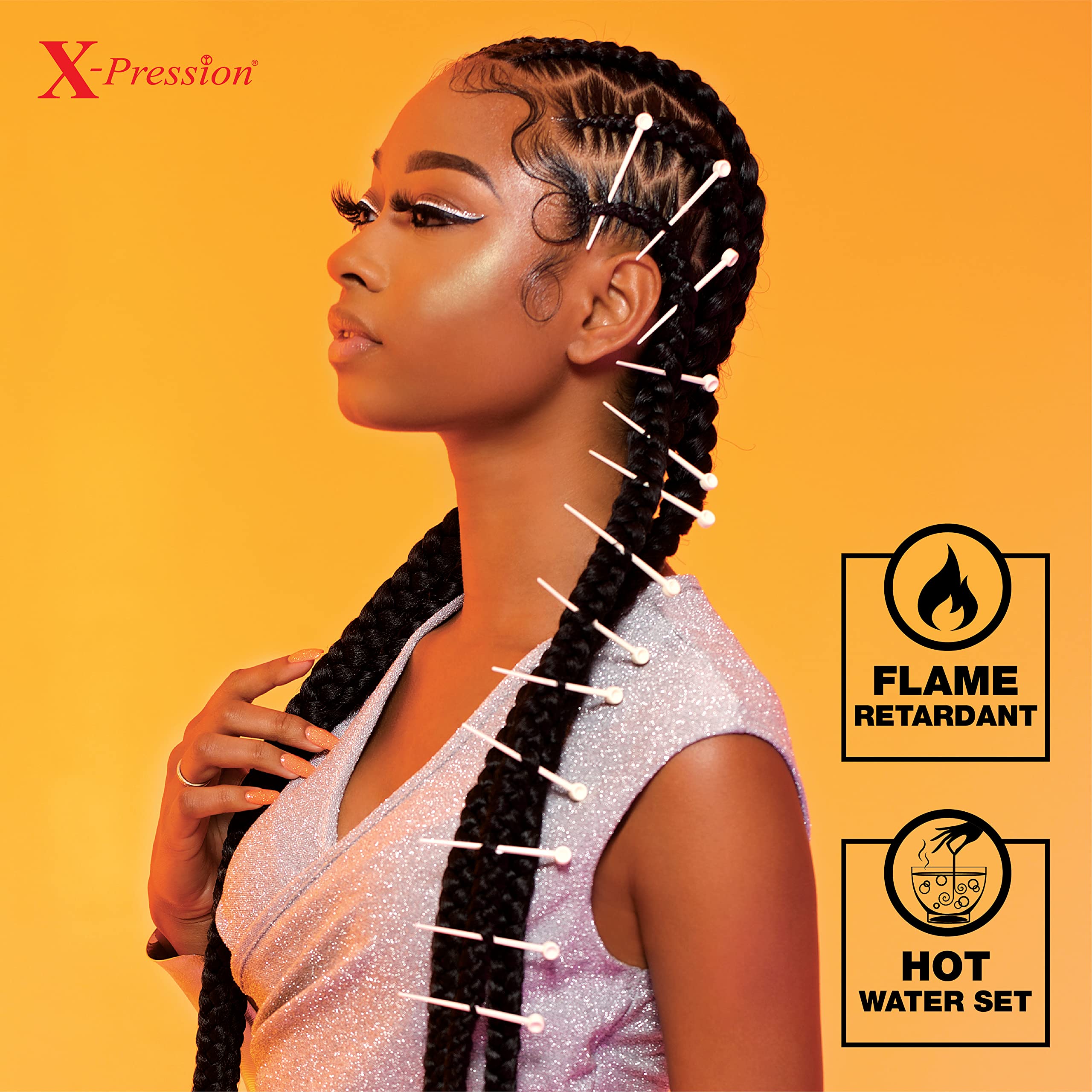 Sensationnel X-pression Spring Twist styling image demonstrates chic low-maintenance twists