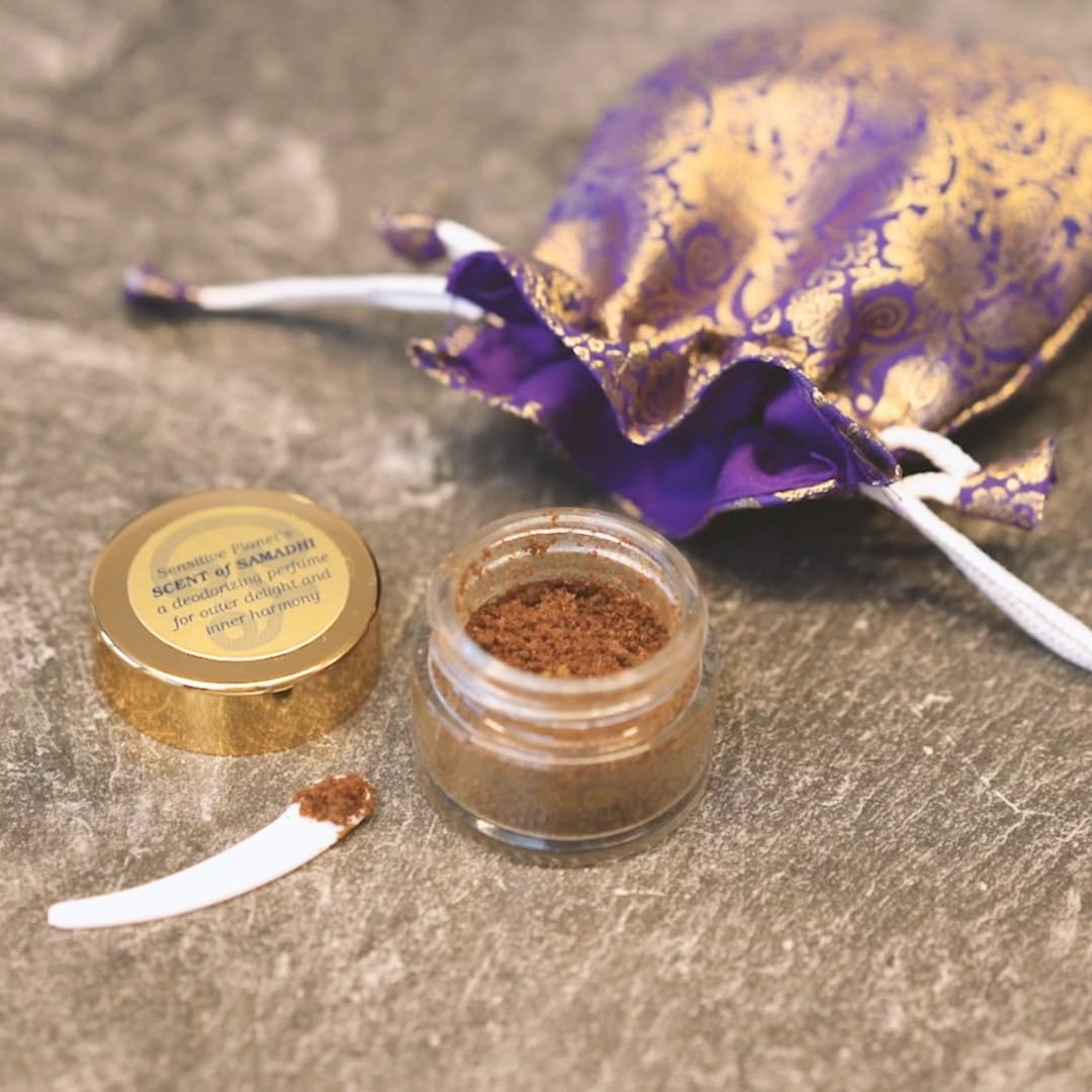 Sensitive Planet Scent of Samadhi pouch highlights eco-friendly packaging and gifting appeal