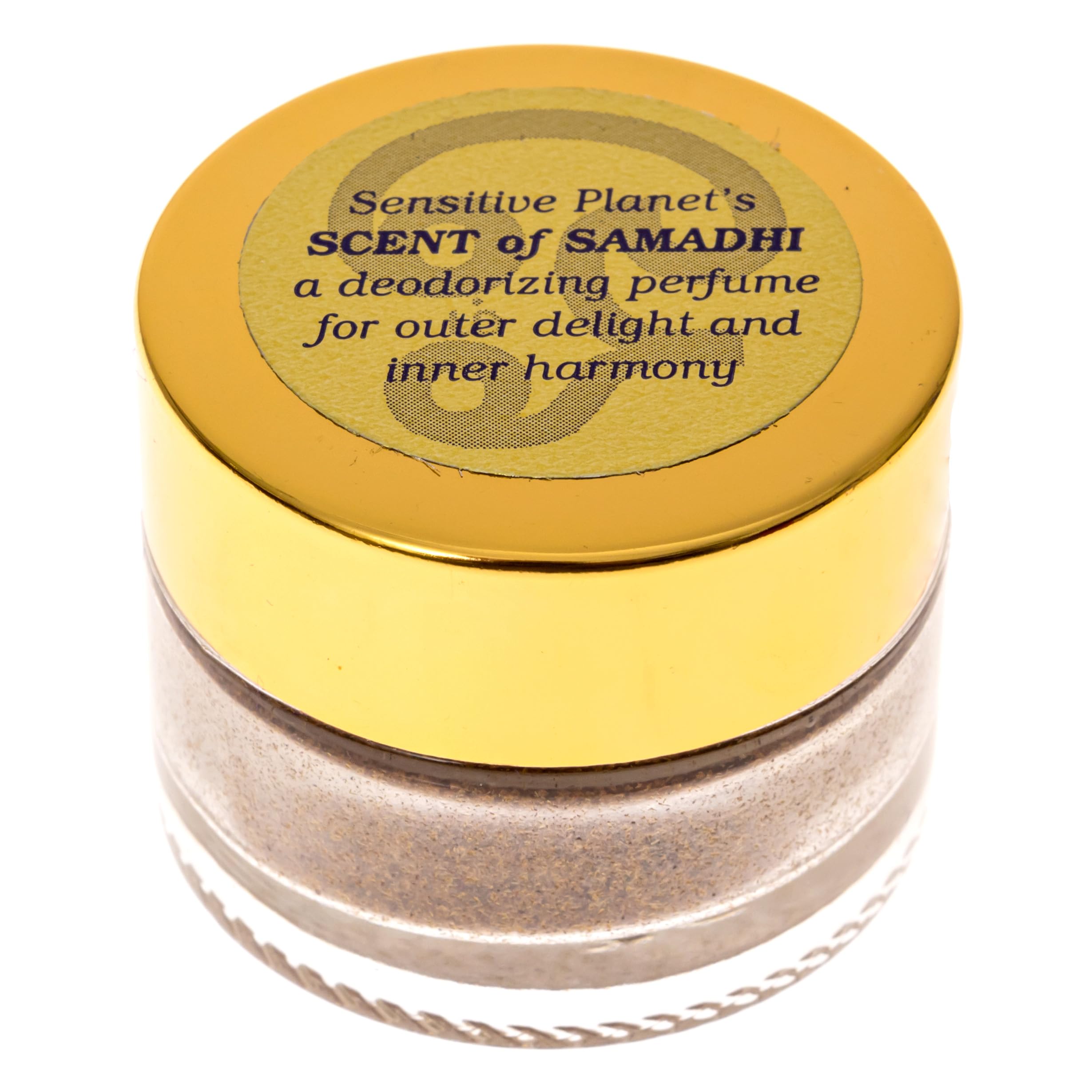 Sensitive Planet Scent of Samadhi powder jar for discreet personal fragrance
