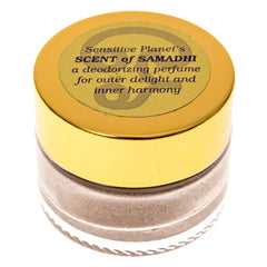 Sensitive Planet Scent of Samadhi powder jar for discreet personal fragrance