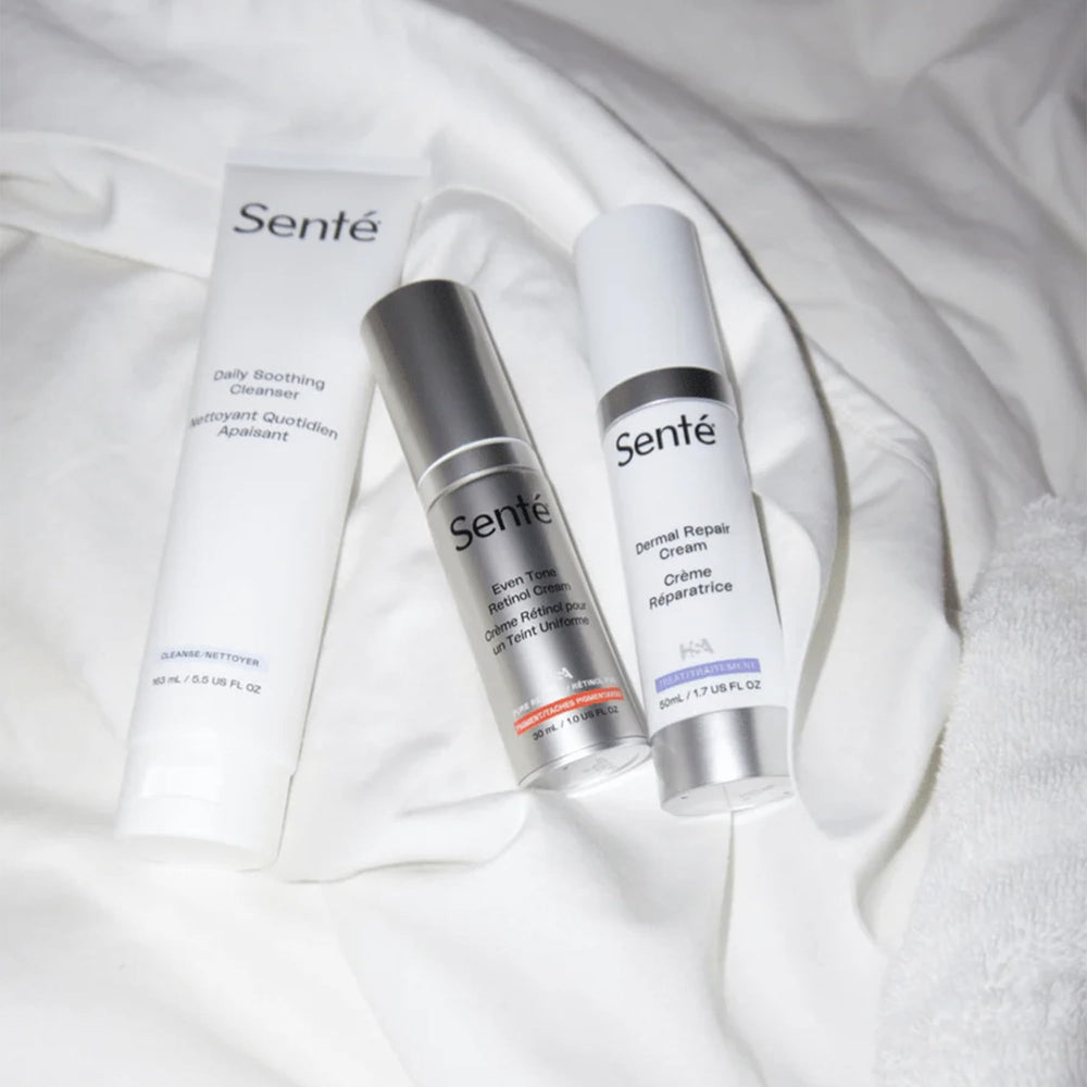 Sente Daily Soothing Cleanser applied on skin yields softer, smoother complexion.
