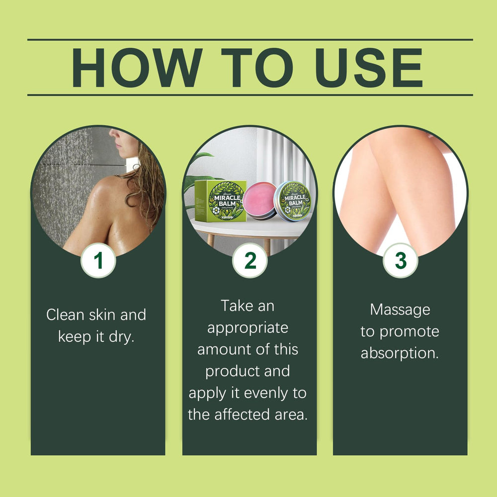 Senzion Miracle Balm being massaged in for easy absorption.
