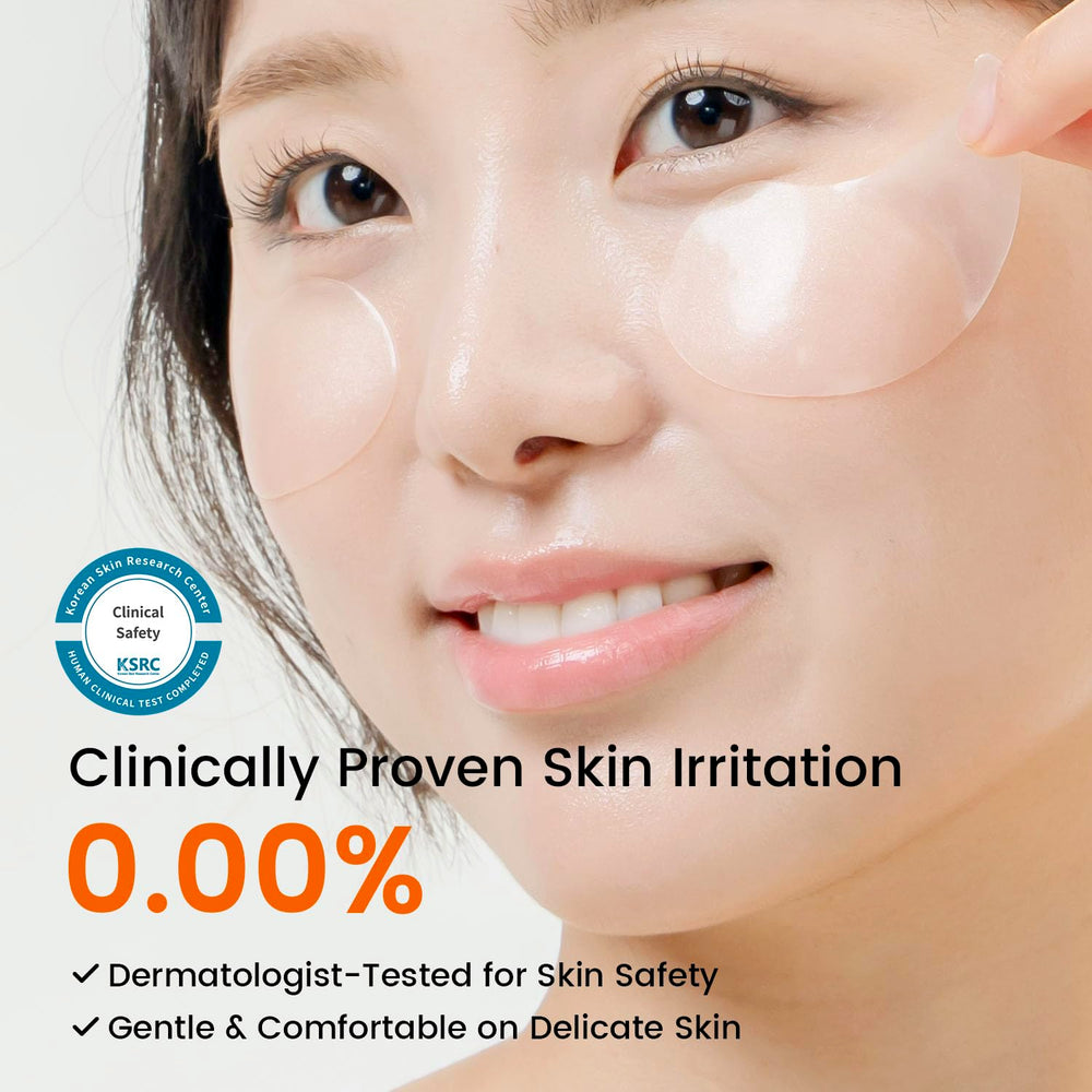 SEONGLOW caffeine under-eye patches niacinamide ingredient—brightening moisture support.