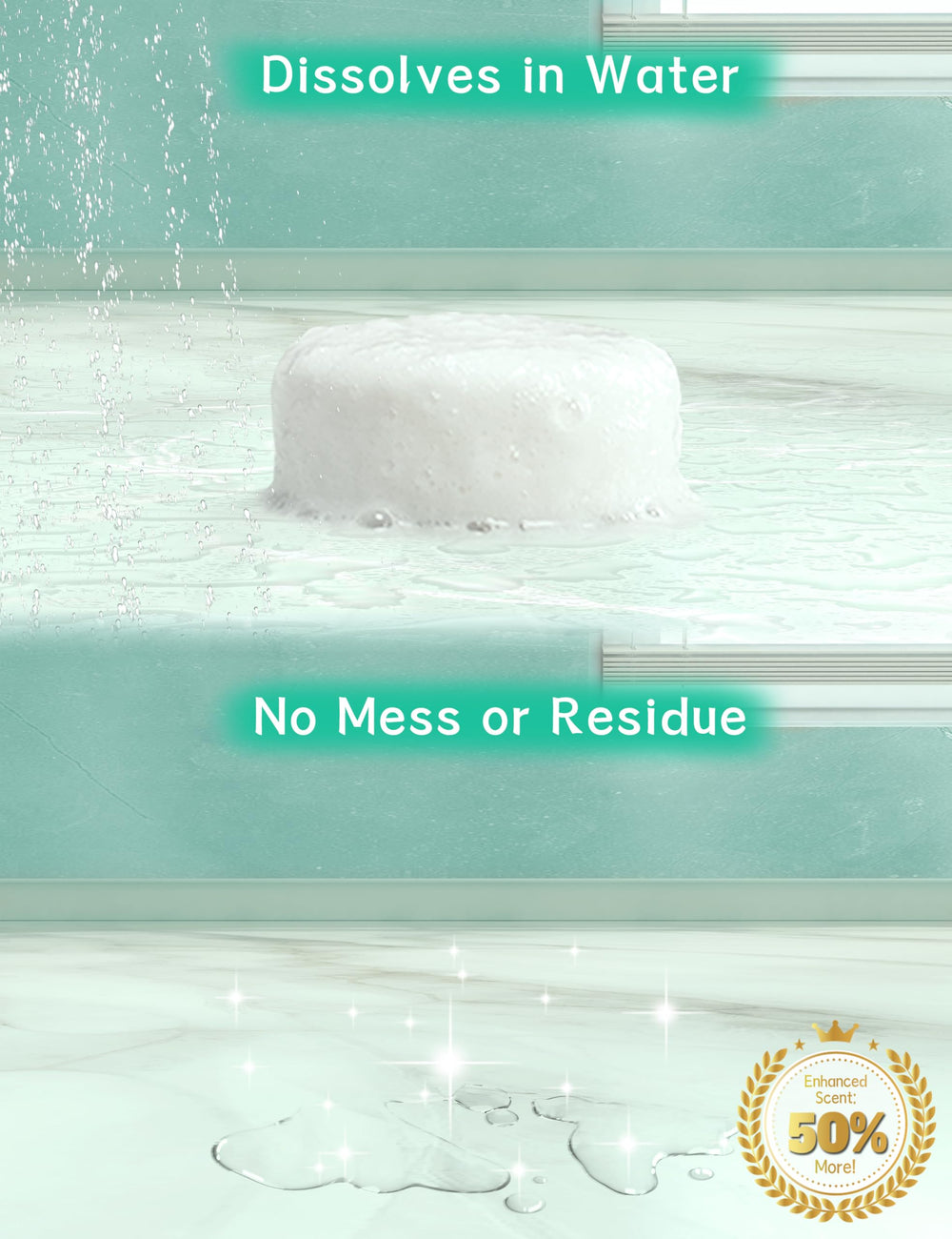 SEONNIX shower-steamer menthol-eucalyptus pack 02 close-up, showcasing natural essential oils for soothing mood.